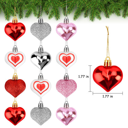 AKEROCK Valentines Day Door Decorations, 3D Heart Shaped Wooden Hanging Sign for Valentines Decorations or Wall Decor