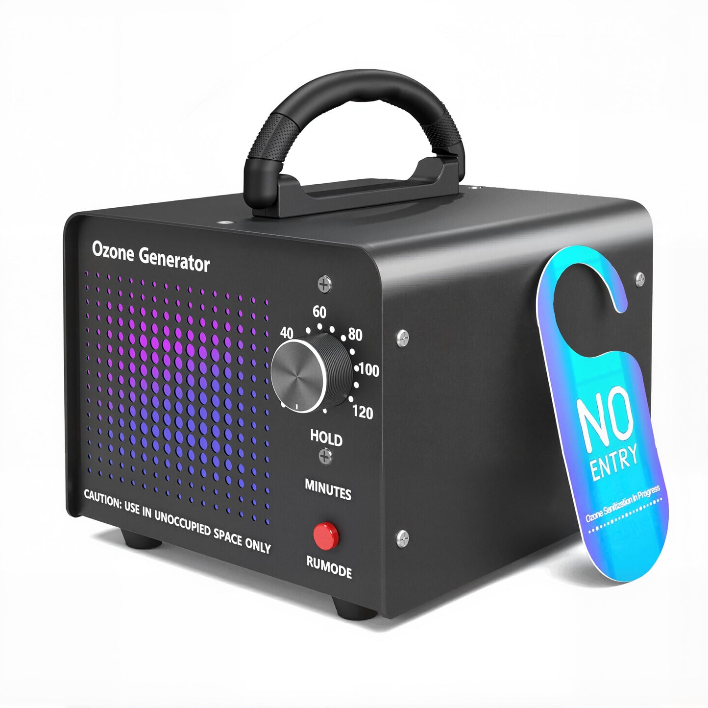 HHGM 48,000mg/h High Capacity Ozone Machine Generator, Commercial Industrial Quartz Tube Air Purifier, Ionizer & Deodorizer Ozone Odor Eliminator Suitable for Home, Car, Basements, Pets, Smoke, Farms