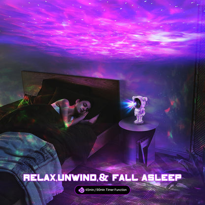 Astronaut Projector, LED Starry Sky Galaxy Projector, Night Light with Remote Control & Timer, Star Light Projector with Nabula Christmas Gift for Kids Adult for Bedroom, Room Decor, Party