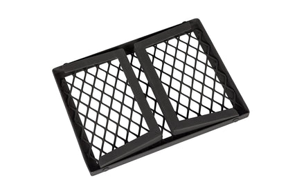 Amazon Basics Heavy-Duty Portable Camping Grill Grate for Campfire Cooking, Black
