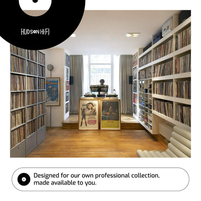 Hudson Hi-Fi Vinyl Record Outer Sleeves Covers - Premium Clear Vinyl Record Sleeve 100-Pack - Protect Your LP Albums from Scratches, Dirt & Dust - 3mm Thick No-Acid Exterior Disc Cover