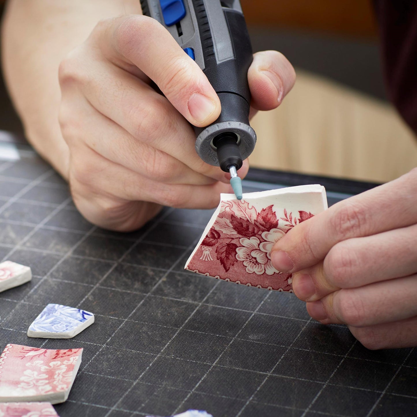 Dremel 729-01 11-Piece Carving & Engraving Rotary Tool Accessories Kit - Includes Engraving Bits & Grinding Stones- Ideal for Wood, Metal, and Glass