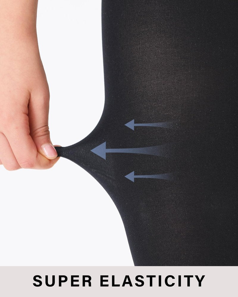 Stelle Girls Women Stirrup Tights Ultra Soft Dance Tights for Ballet, Gymnastics, School (Little Kid/Big Kid/Women)（Black，10-15Years）