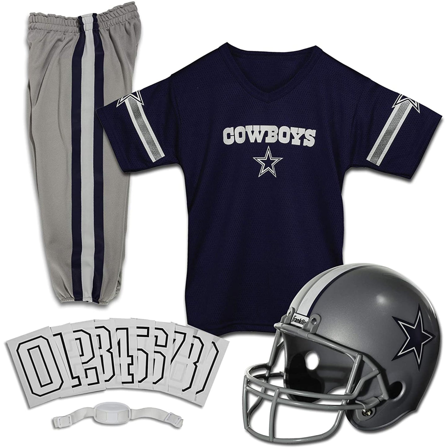Franklin Sports NFL Dallas Cowboys Boy's Uniform Set, Medium