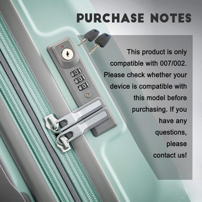 2 Keys Compatible with 007 002 Master Luggage,Luggage Suitcase Password Locks Key