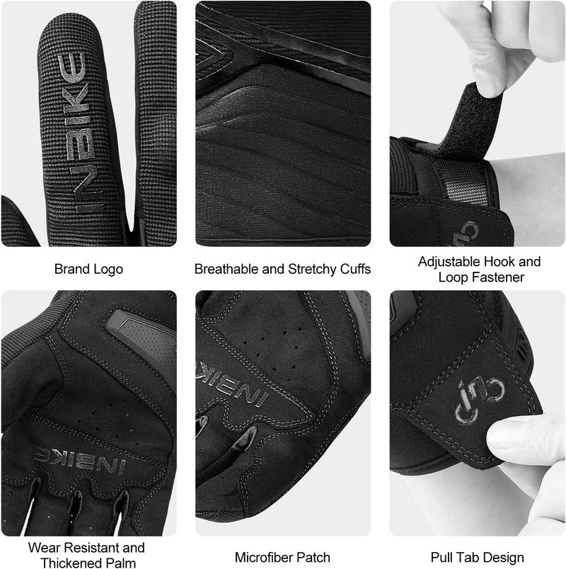 Breathable Mesh Motorcycle Gloves - Touchscreen with TPR Palm Pad & Hard Knuckles