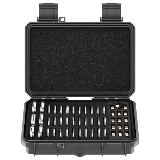 KIWIFOTOS 65 Slots Coin Cell Battery Case for CR2032 CR2016 CR2025 LR44 CR2320 CR2325 CR2330 CR2354 CR2430 CR2450 & LR41 AG13 Button Battery Holder Organizer IP67 Waterproof