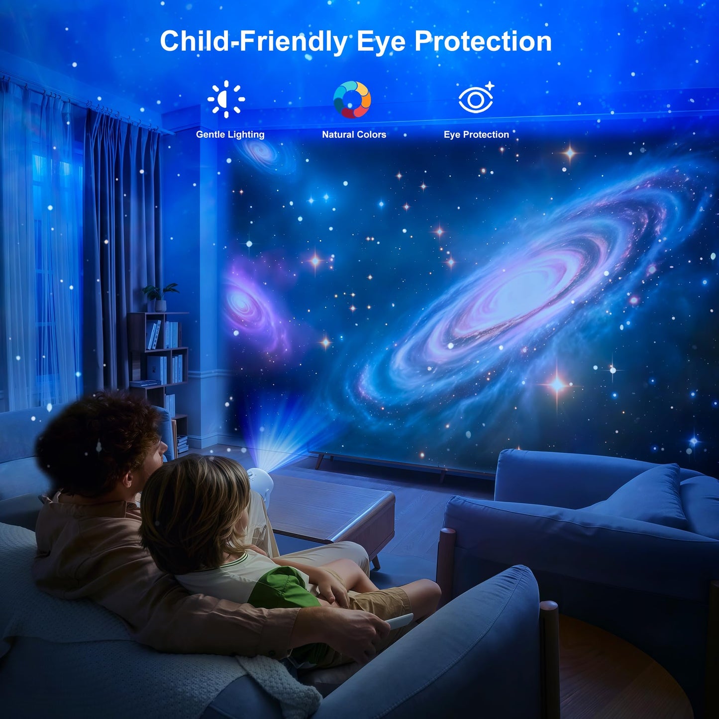 Brizled Galaxy Projector Pro, 4K Glasses-free 3D Holographic Projector with 90+ Dynamic Themes, Star Light with Stereo Bluetooth Speaker, Remote Nebula Night Light for Room Halloween Christmas Decor