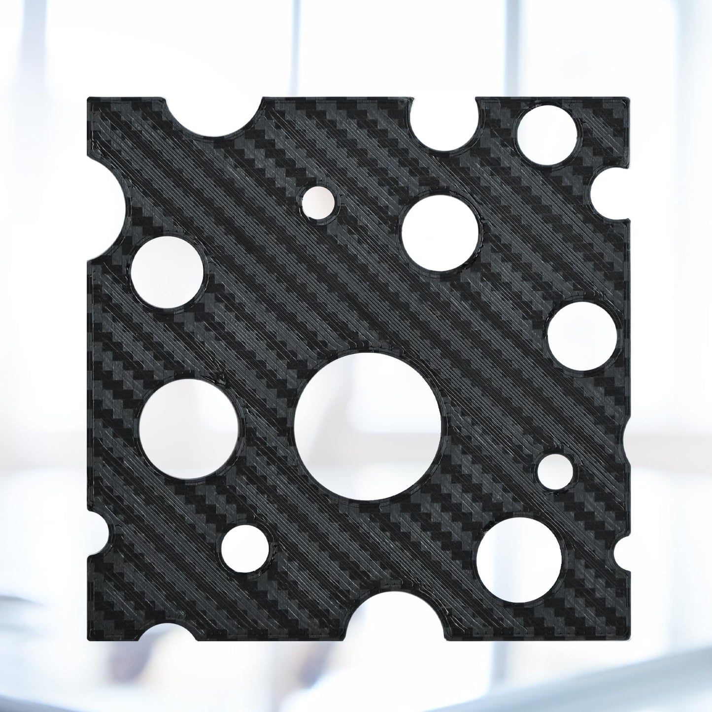 AJOYIB Textured PEI & Smooth PET (Carbon Fiber Pattern) Heat Bed Plate Flexible Print Bed Compatible with Bambu Lab X1C / X1 / X1E / A1 / P1S / P1P