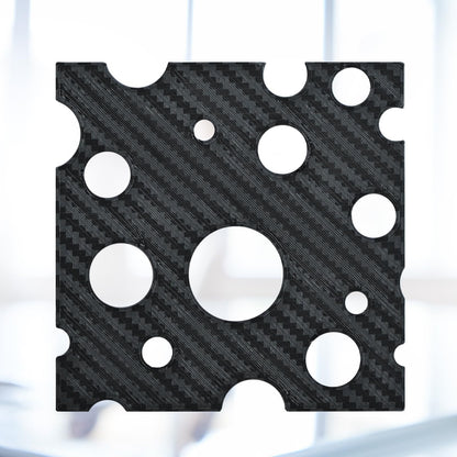 AJOYIB Textured PEI & Smooth PET (Carbon Fiber Pattern) Heat Bed Plate Flexible Print Bed Compatible with Bambu Lab X1C / X1 / X1E / A1 / P1S / P1P