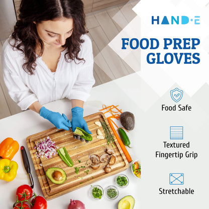 Disposable Nitrile Gloves Large Pack of 200 Latex Free Medical Examination Gloves Food Grade Kitchen Gloves Powder Free