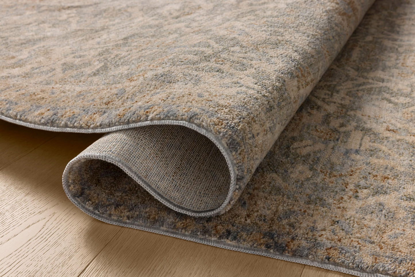 Loloi Magnolia Home by Joanna Gaines Junie Collection JUE-01 Blue/Natural 9'-6" x 13', .38" Pile Height, Area Rug
