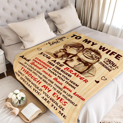 NAIREG Valentines Day Gifts for Her - Gifts for Wife from Husband - Wedding Anniversary Romantic Gifts for Women - Wife Birthday Gift Ideas - I Love You Gift for Her - to My Wife Blanket 50"x60"