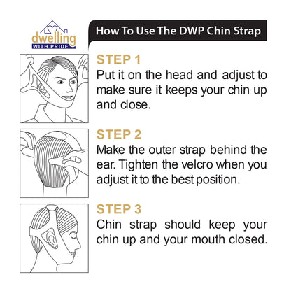 Anti Snore Chin Strap - Anti-Dry Mouth Chin Strap for CPAP Users - Stop Noise - Snoreless Sleeping Solution for Men and Women - Breathing Aid for Snoring