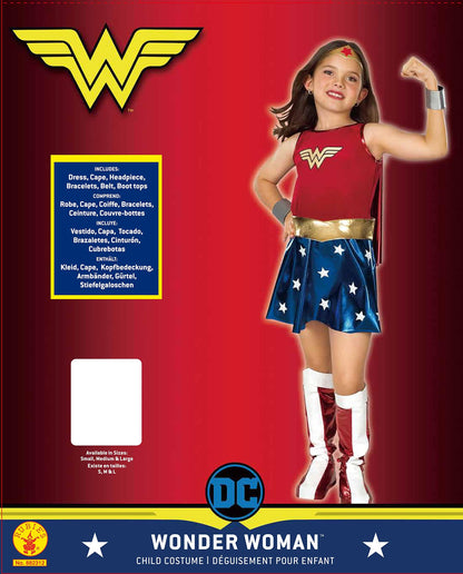 DC Comics: Wonder Woman Costume for Kids by Rubies, Girl's Medium