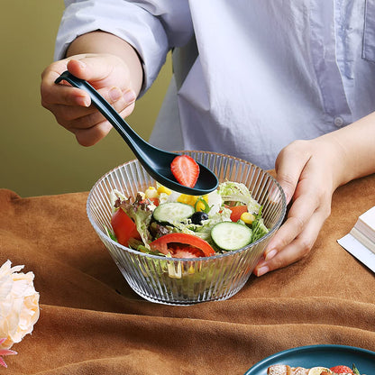 Evanda Soup Spoon, ECO Friendly Dinner Spoon,Made of Food Grade PP, BPA Free,Easy Clean,Dishwasher Safe Set of 12(Dark Green)