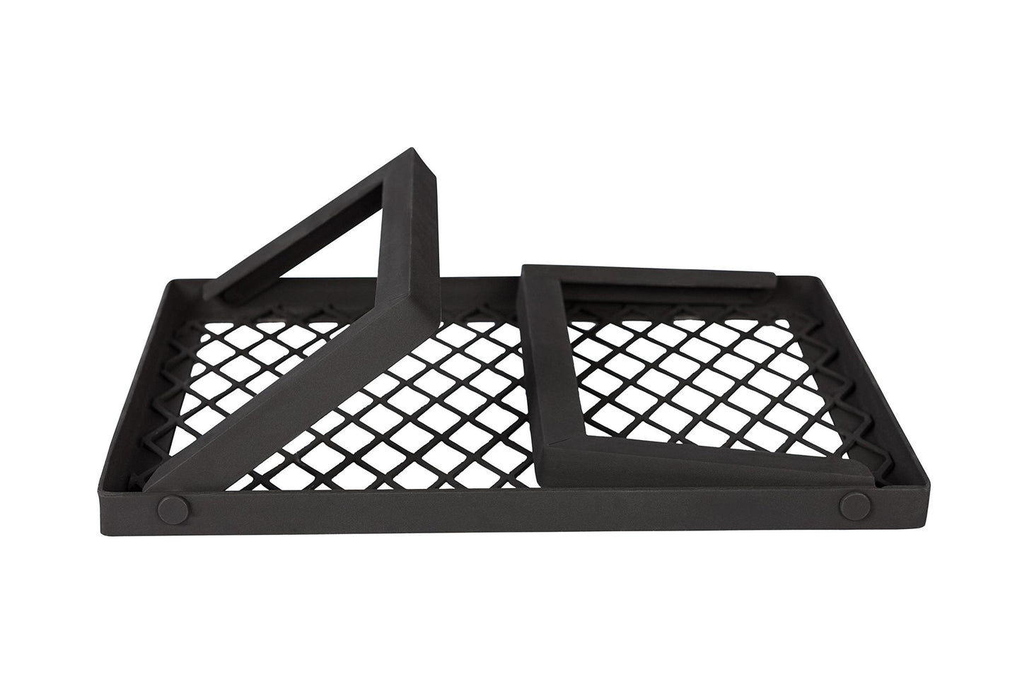 Amazon Basics Heavy-Duty Portable Camping Grill Grate for Campfire Cooking, Black