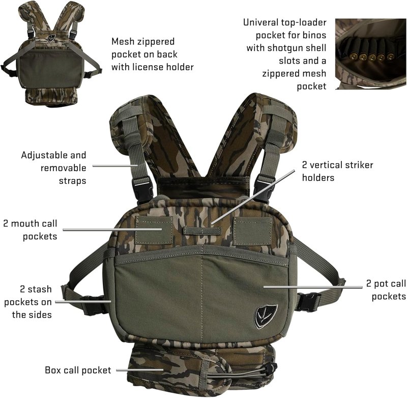 Turkey Hunting Chest Pack - BLOCKER OUTDOORS Finisher - Lightweight & Durable Design