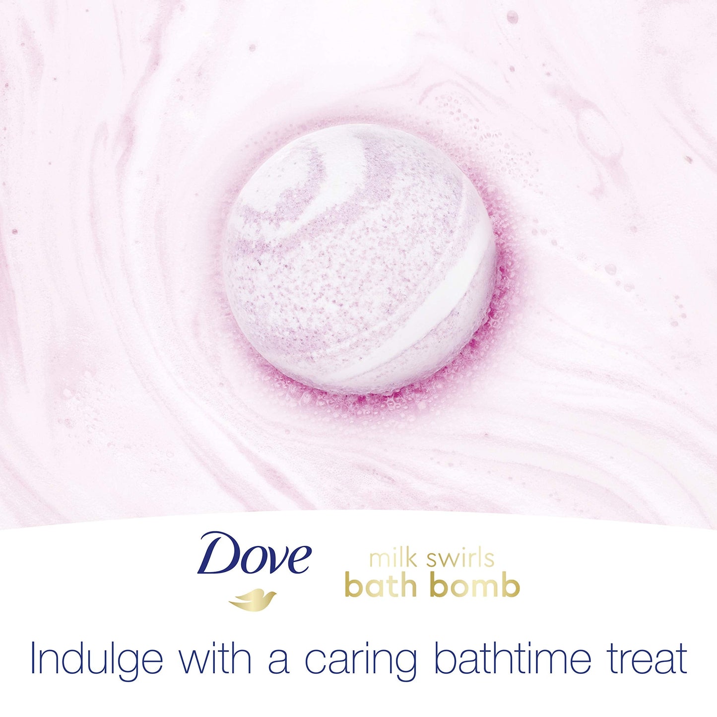 Dove Milk Swirls Vanilla Raspberry Creamsicle Bath Bombs 2.8 oz (Twin Pack)