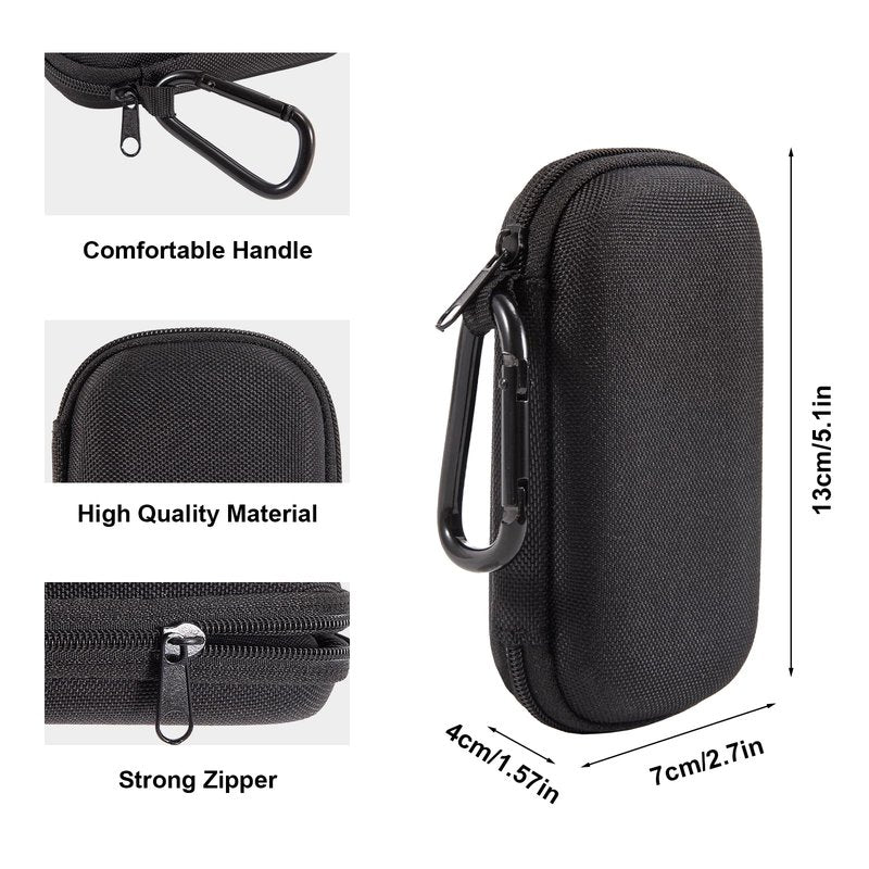 Carrying Case for Kardiamobile EKG Monitor,Hard Shell Case for Kardiamobile 6L 5L,Travel Heart Monitor EKG Protector,Heart Rate Monitor Holder (Black)