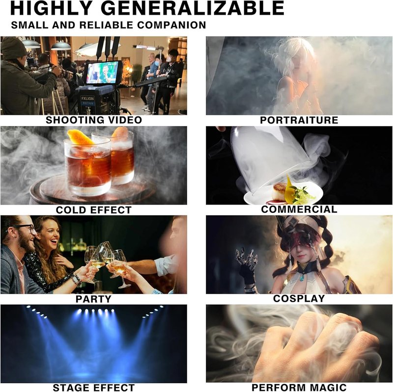 Mini Fog Machine - Handheld Smoke Machine for Cosplay, Photo Shoots & Parties | Stage Effects & Halloween