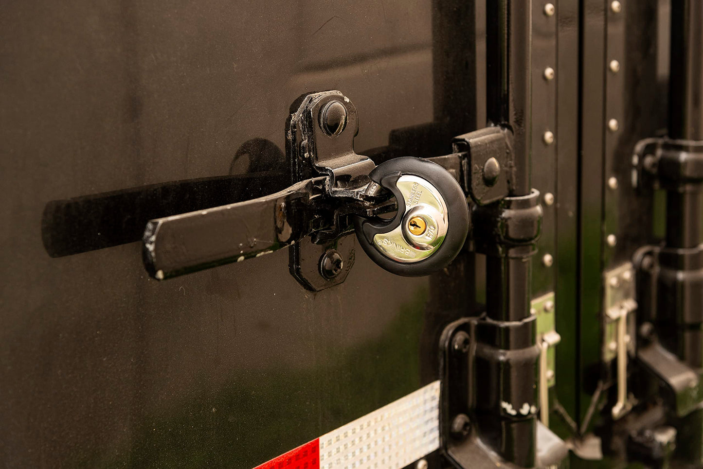 BRINKS Heavy Duty Padlock with Key - 70mm Discus Keyed Lock for Storage Shed, Garage, Storage Lockers, Sliding Doors, Tool Box, and Cabinets, 4 Pack