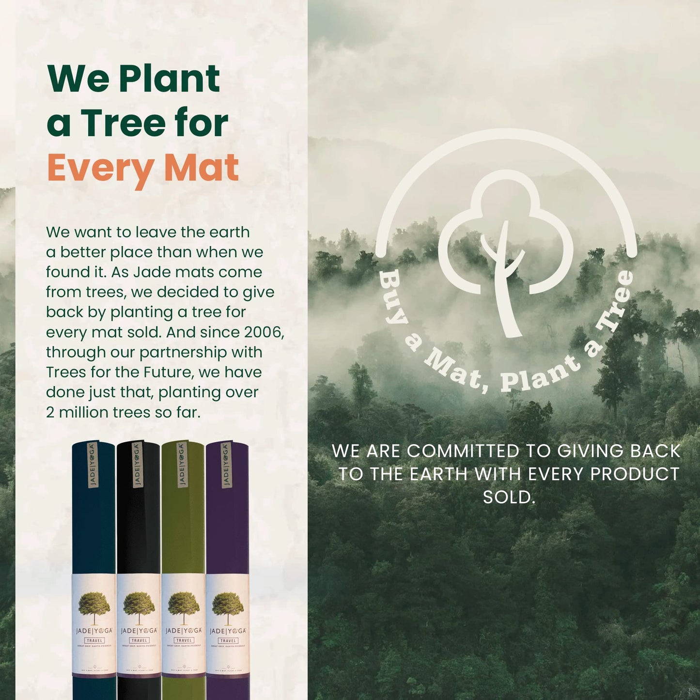 JadeYoga Travel Yoga Mat - Packable, Lightweight, & Portable Yoga Mat - Non-Slip Natural Rubber Mat for Women & Men - Great for Yoga, Home, Gym, Pilates, Fitness & Stretching (Olive Green, 68" x 24")