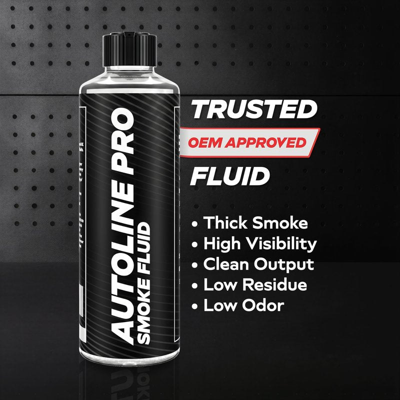AutoLine Pro Automotive Best Ranked Clean & High-Density Smoke Fluid Solution for Smoke Machines (EVAP, Vacuum, and More) [Not for Ventus]