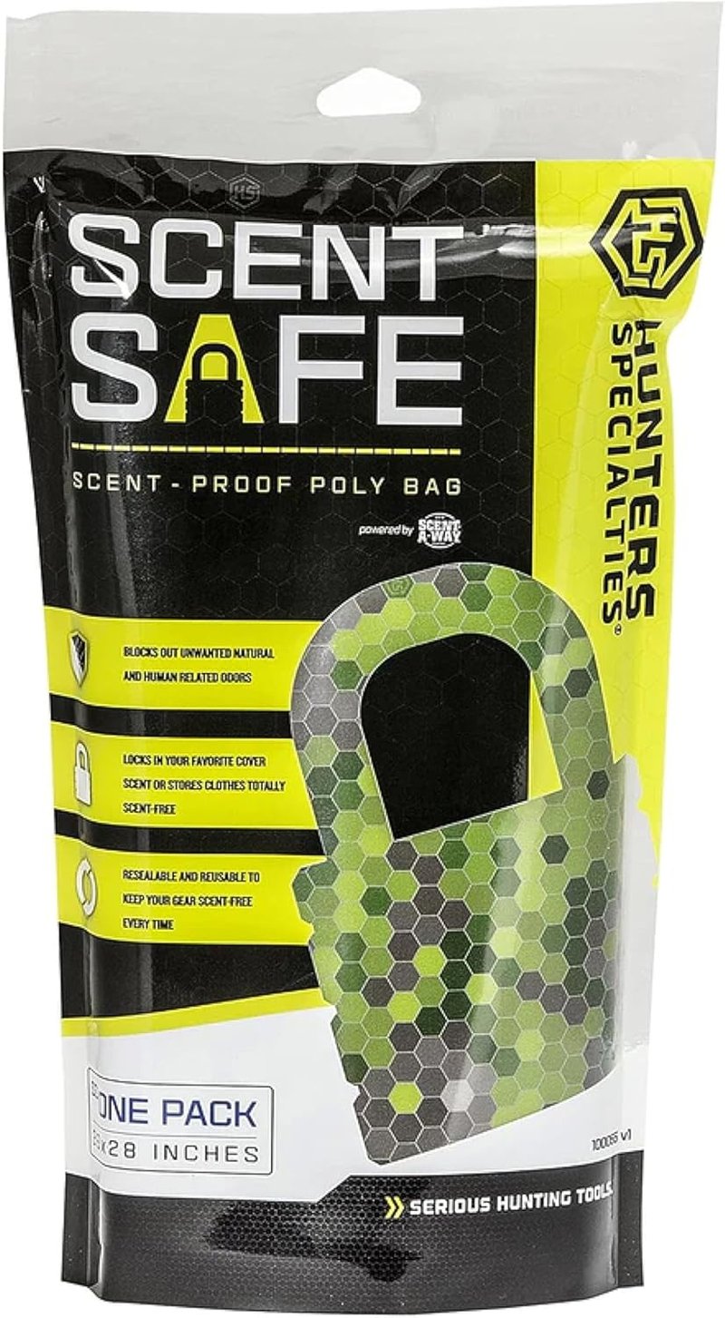 Scent-A-Way Scent-Safe Odor Barrier Bag - Resealable Scent Proof Storage for Hunting Gear | 36" W x 28" H