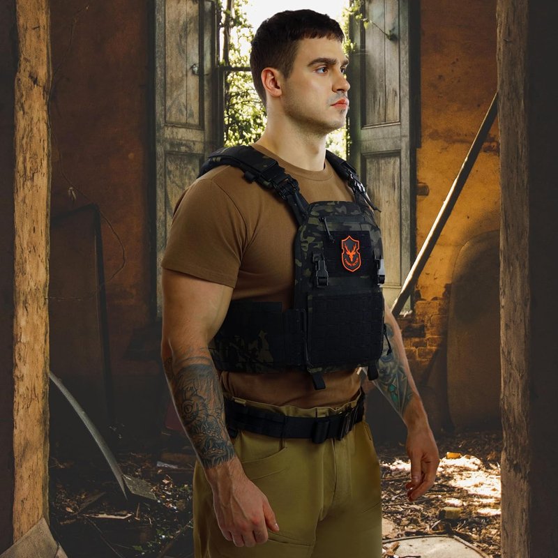 Tactical Molle Vest - Lightweight Modular Design with Quick Release | Adjustable Fit for All Sizes