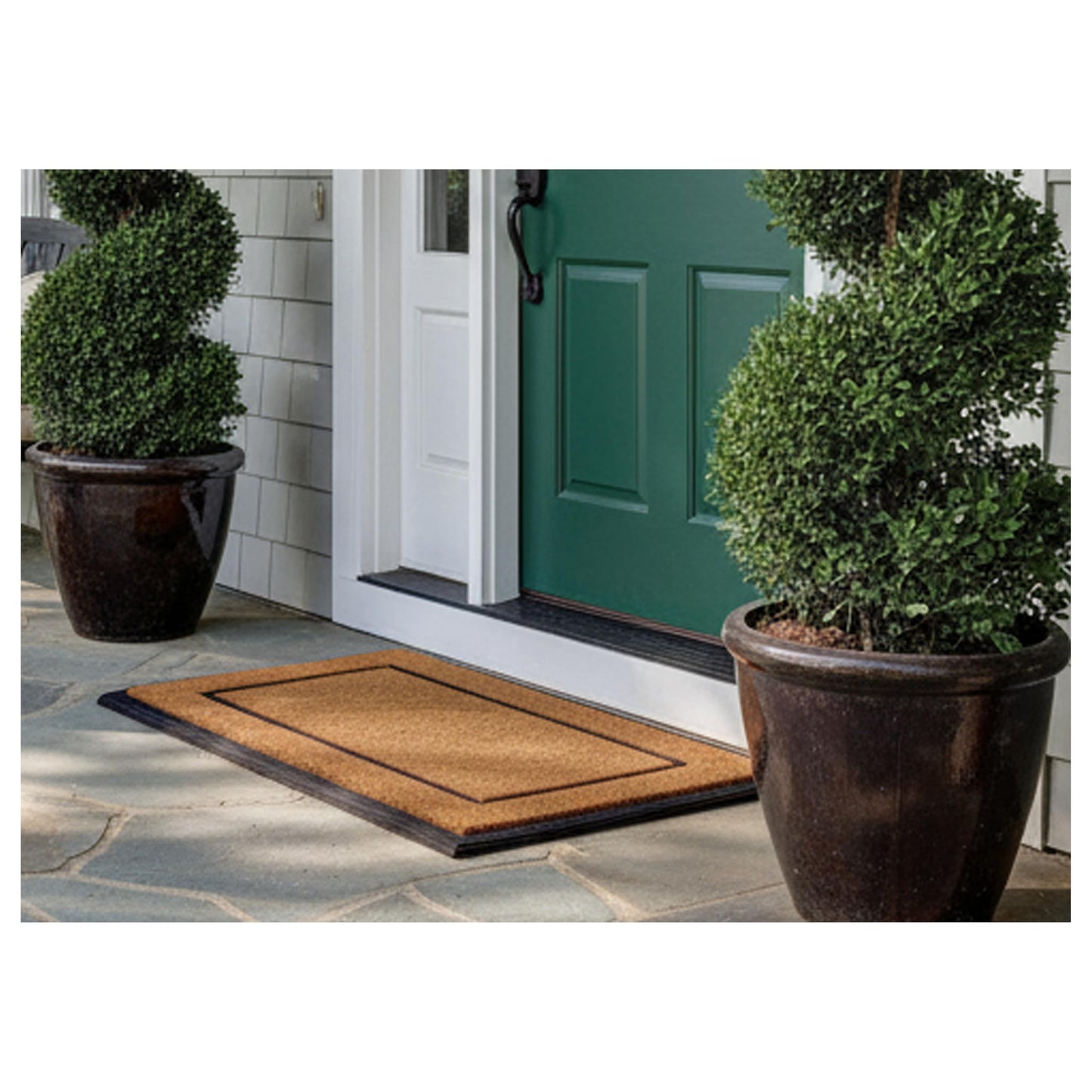 Calloway Mills AZ101632448NP Maxen Doormat, 24" x 48", Natural/Black