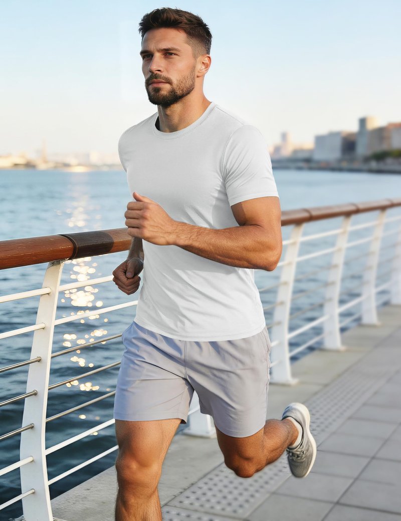 MAGCOMSEN Outdoor Shirts Men UPF 50+ Short Sleeve T-Shirt Moisture Wicking Summer Quick-Dry Rashguard Swim Shirt