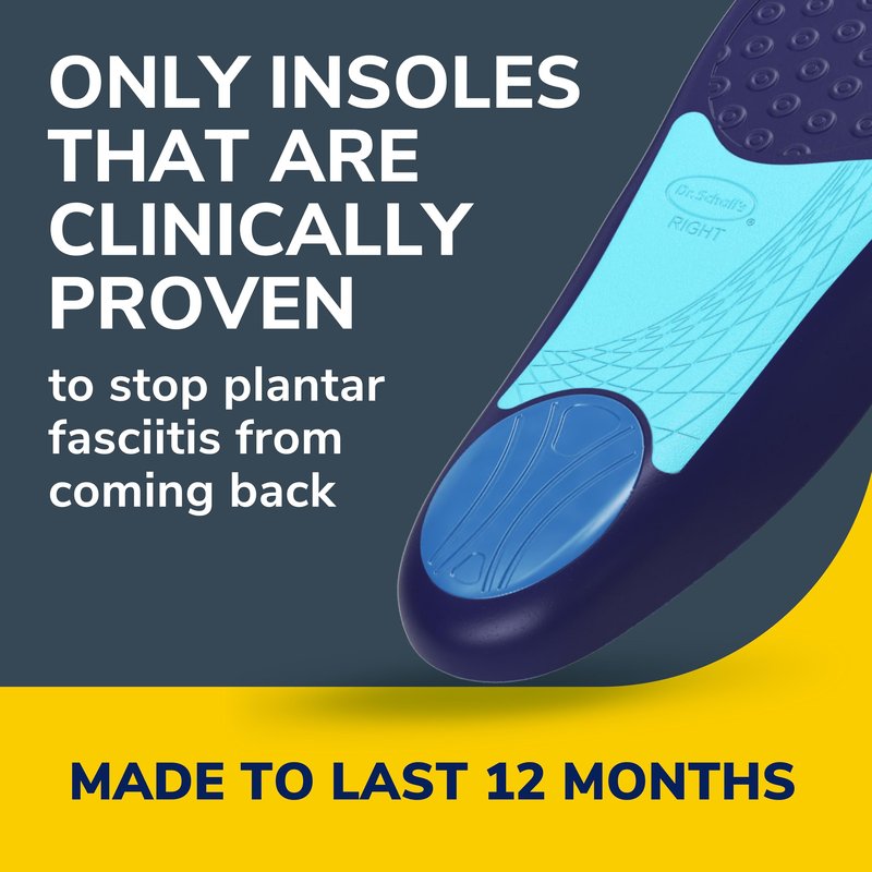 Dr. Scholl’s Plantar Fasciitis Relief Orthotic Insoles for Women - The Only Proven Insole to Stop Plantar Fasciitis from Coming Back, Immediately Relieves Pain, Heel Spurs, Arch Support Inserts
