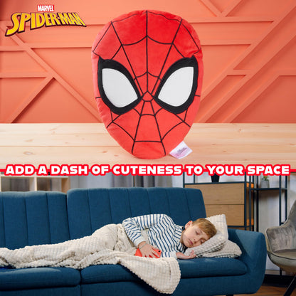 Disney Stitch 3D Plush Pillow Cushion for Sofa or Bed, Cute Kids Cuddle Cushion Soft Plushie Bedroom Accessories, Stitch Gifts for Kids (Red Spiderman, L34 x W25)