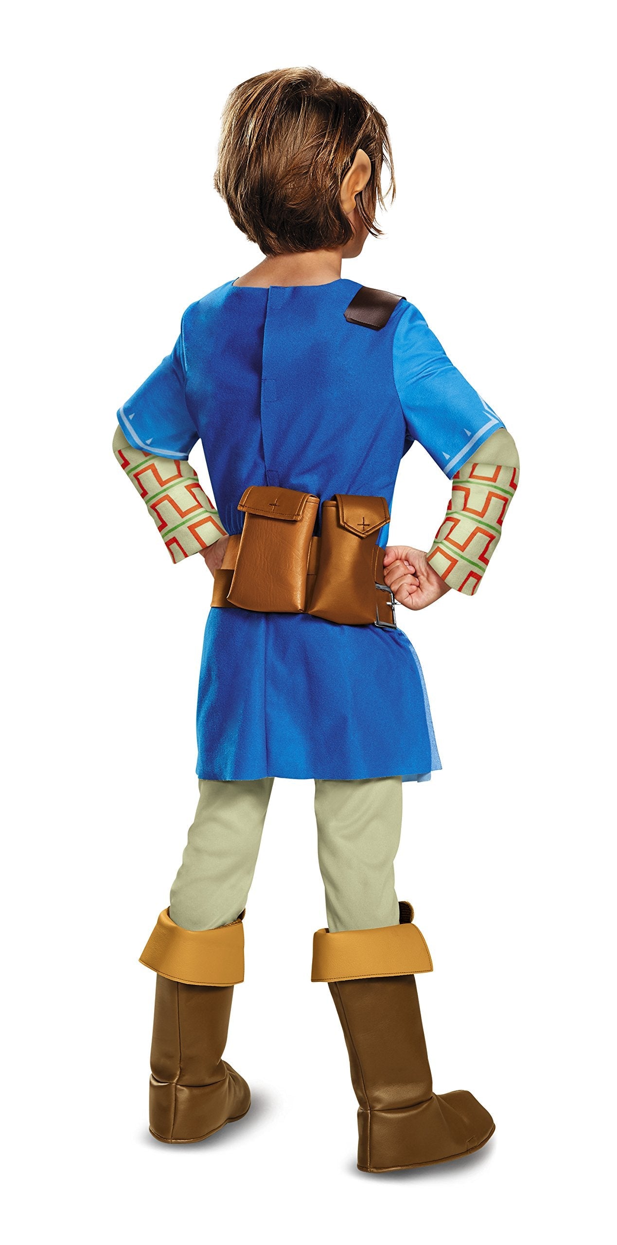 Link Breath Of The Wild Deluxe Costume, Blue, Medium (7-8)