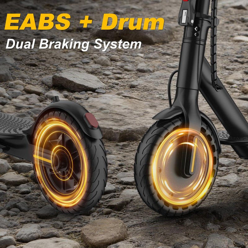 WERHY Electric Scooter, 500W/800W/1000W Powerful Motor & 19/22 MPH Top Speed, 16/25 Miles Range, Folding E Scooter with Dual Braking for Teens and Adults
