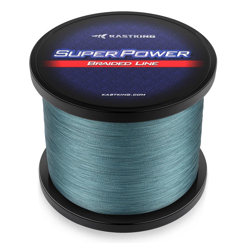 KastKing Superpower Braided Fishing Line,Low-Vis Gray,15 LB,547 Yds