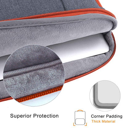 Voova Laptop Sleeve Case 15 15.6 16 Inch with Detachable Accessories Pouch, 2 in 1 Waterproof Computer Bag Cover for MacBook Air 15 M4, MacBook Pro 15/16, 15.6” HP Dell Lenovo Asus, Dark Grey