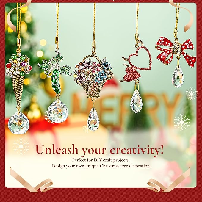 H&D HYALINE & DORA Ice Cream Christmas Decorations Ornaments 6pcs Christmas Tree Hanging Ornaments Gift Ice Cream Pendant Set for Xmas New Year Easter Birthday Home Party Supplies