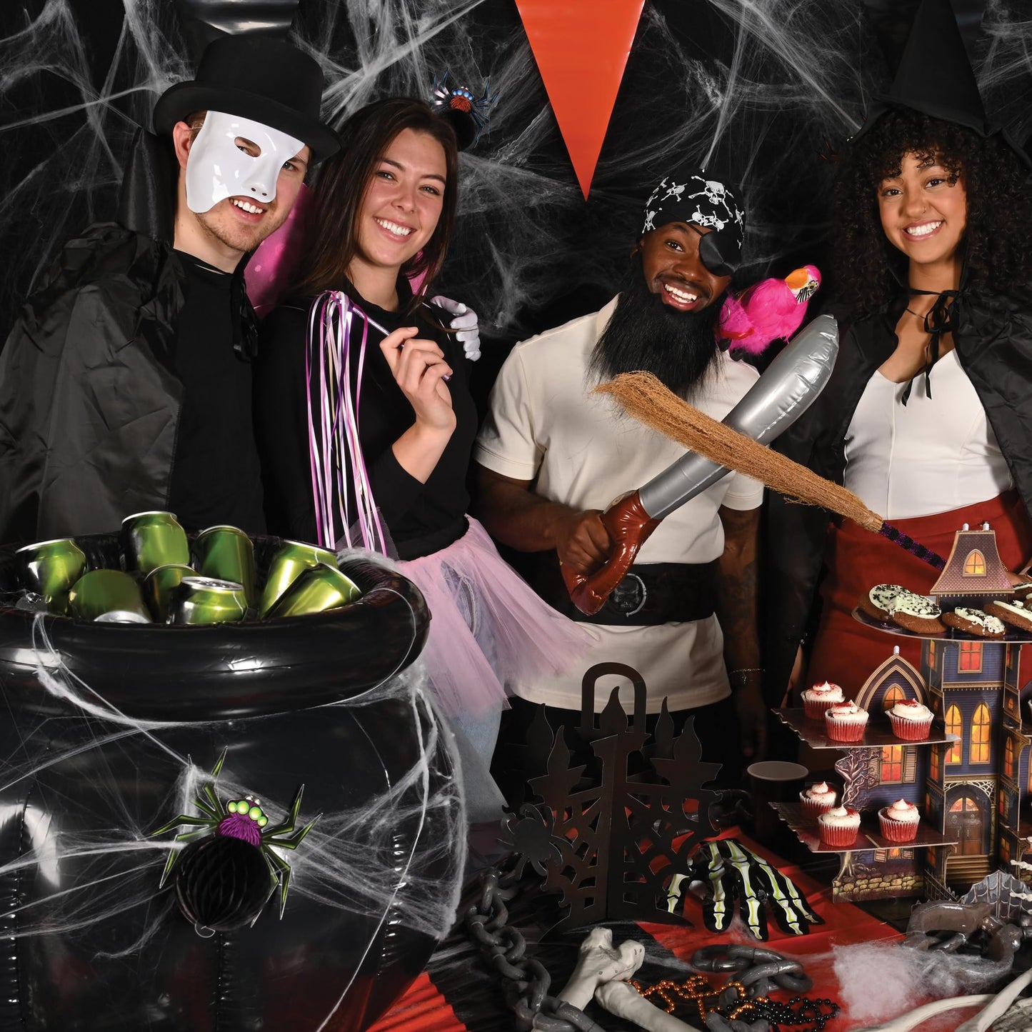 Beistle Inflatable Cooler - Drink Containers for Parties, Beverage Cooler, Spooky Decor: Halloween, Black