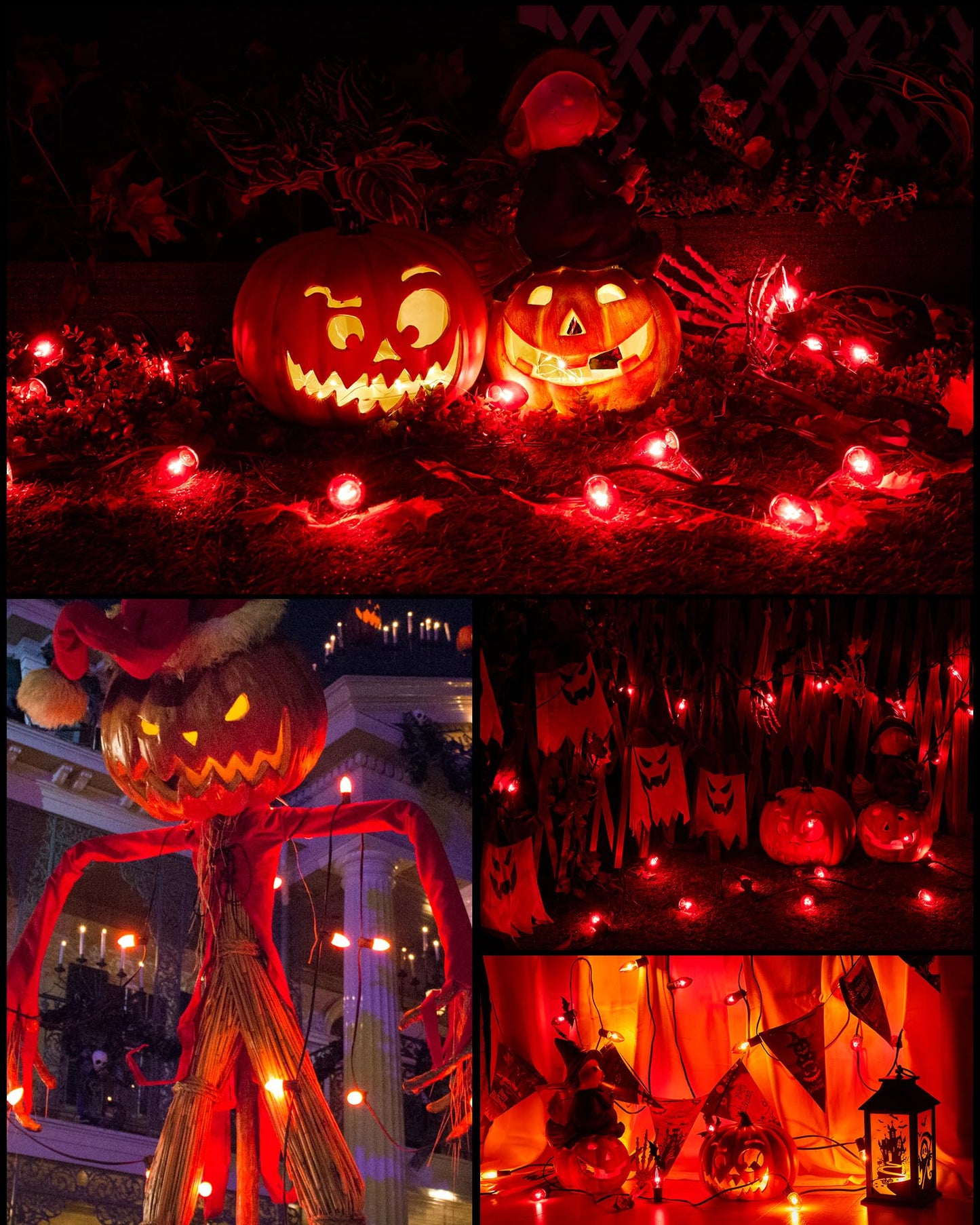 Brightown 25 Pack C9 Purple Replacement Bulb for Halloween Holiday Decorations String Light, E17 Intermediate Base, 7 Watt