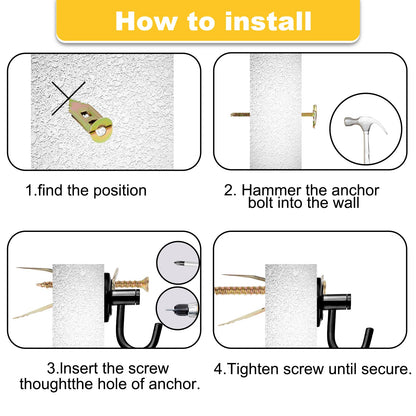 Jyphorixal 160 PCS Drywall Self Drilling Anchors with Screws Kit,80 PCS Sheetrock Anchors (0.47X1.18inch) and 80 PCS Screws, Eliminating The Need for Drilling or Punching Holes in The Wall.