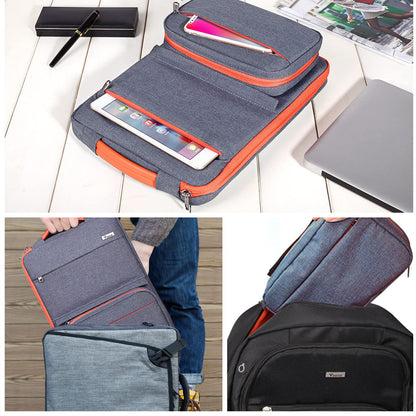 Voova Laptop Sleeve Case 15 15.6 16 Inch with Detachable Accessories Pouch, 2 in 1 Waterproof Computer Bag Cover for MacBook Air 15 M4, MacBook Pro 15/16, 15.6” HP Dell Lenovo Asus, Dark Grey