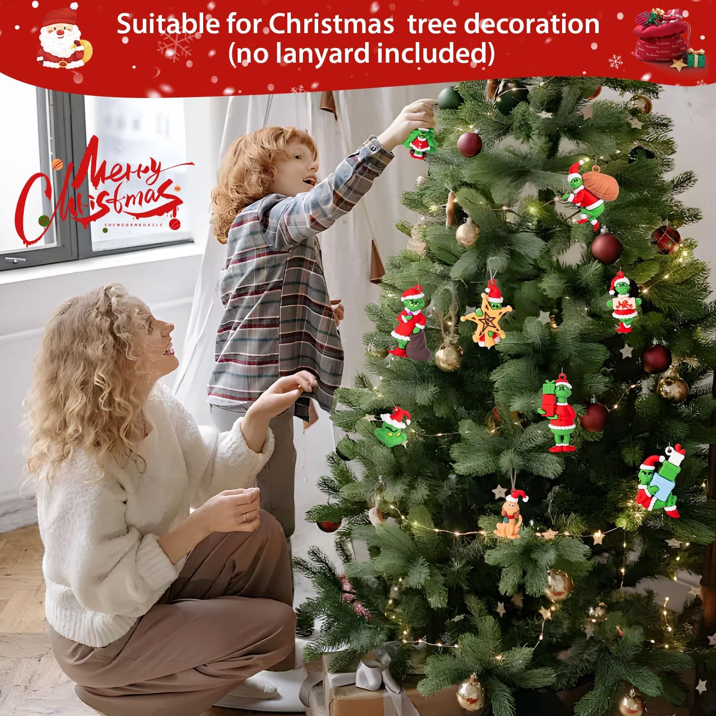 Christmas Advent Calendar 2025,Christmas Vacation Countdown Calendars,Christmas Tree Ornaments Stocking Stuffers Gifts with 24 pcs Collectible Doll Figures for Kids and Adults