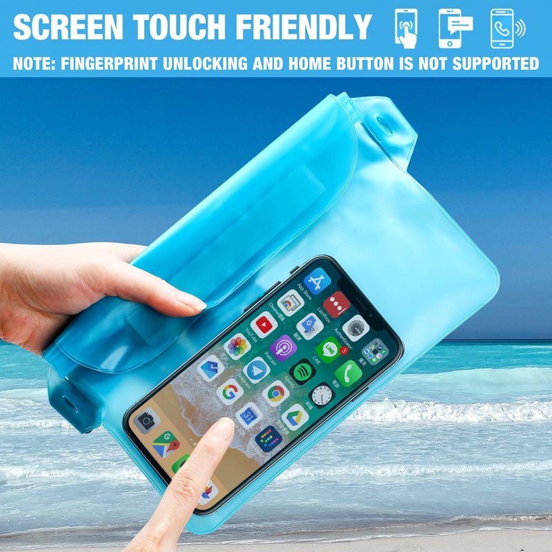 24 Pcs Phone Waterproof Pouch Bag with Waist Strap Waterproof Fanny Pack Keep Your Phone and Valuables Safe and Dry for Beach Accessories Kayaking Swimming Boating Snorkeling Pool Water Park, 12 Color