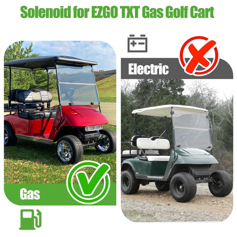 10L0L Golf Cart 14V Solenoid for EZGO TXT Gas Golf Cart 1994-Up Medalist ST Series,4 Terminal 200A,OEM 27153-G01 27153G01 612813