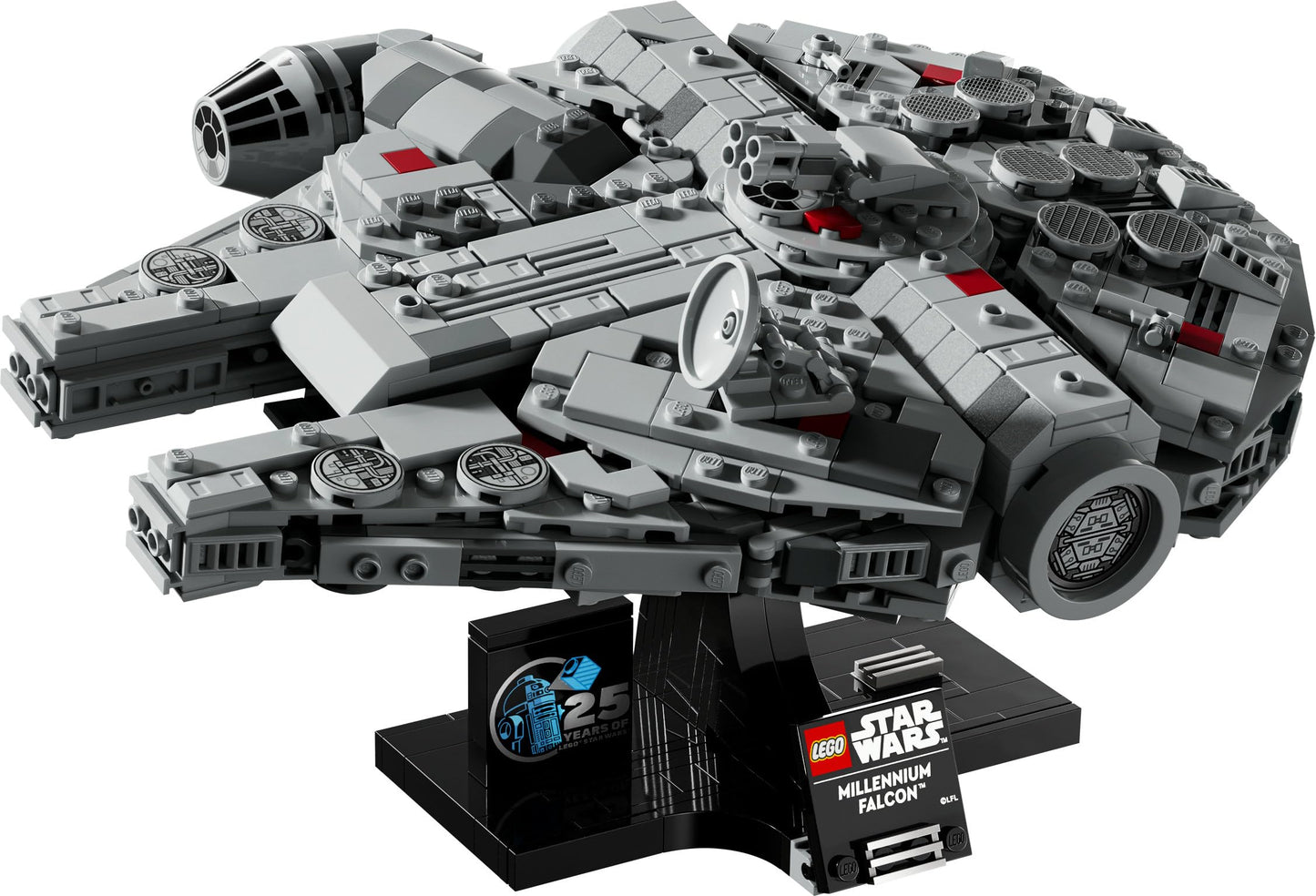 LEGO Star Wars 75375 Millenium Falcon - Collectible Starship Building Set for Adults - incl. a Display Stand & Nameplate for Fun Desk Decor - Gift for A New Hope Fans