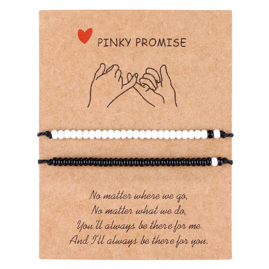 SUMMER LOVE Valentine's Day Gift Best Friend Bracelets Couples Bracelets for 2 Matching Yin Yang His and Her Lover Bracelet Jewelry for Bff Friendship Relationship Boyfriend Girlfriend(Matching bead)