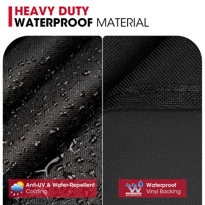 Unicook Barbecue Cover, Waterproof Heavy Duty Outdoor Gas Grill BBQ Cover, Fade and UV Resistant Oxford Fabric, Fits Weber, Char Broil, Brinkmann Barbecues etc (50 inch/127cm, Black)