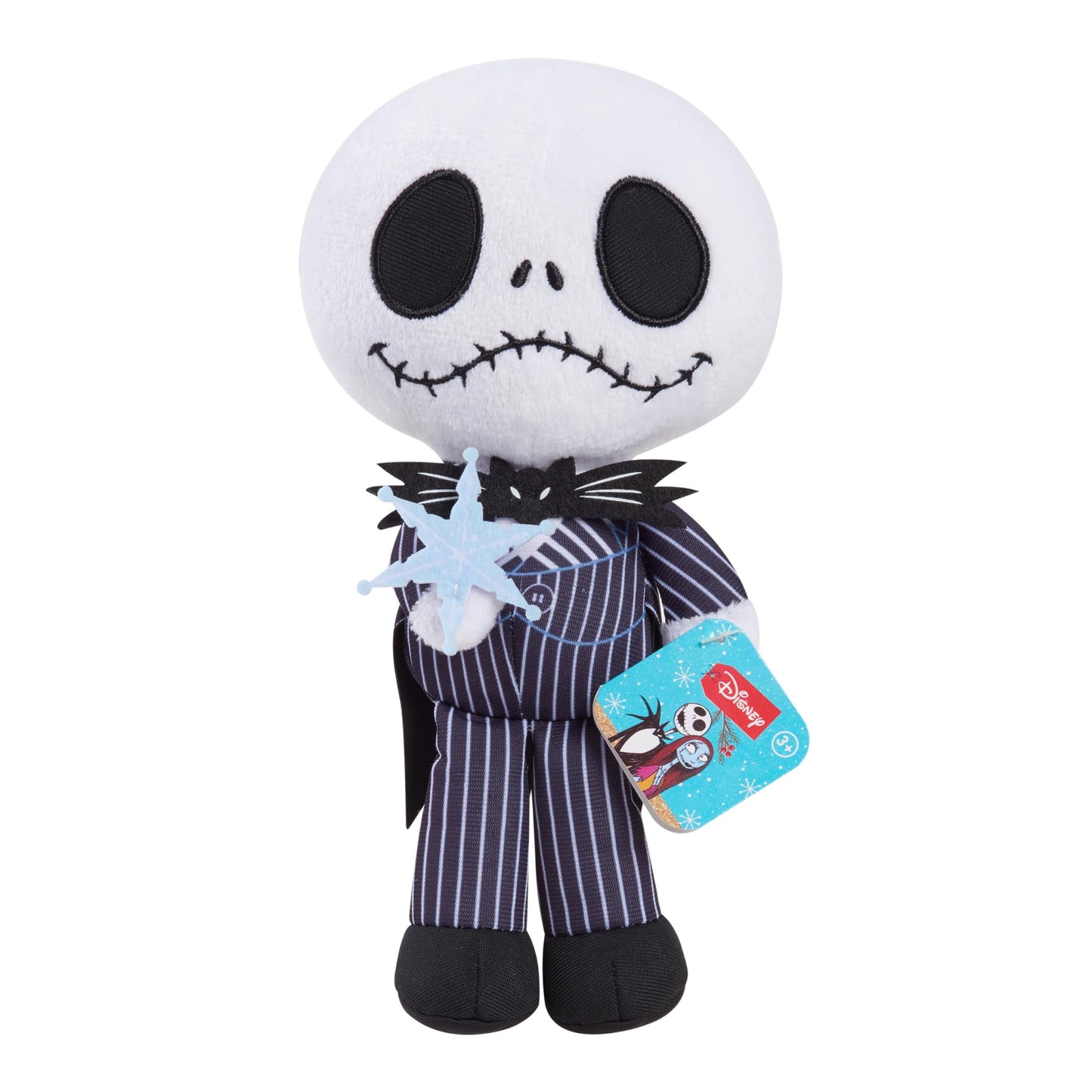 Disney Tim Burton’s Nightmare Before Christmas Small Plushie 3-Piece Set, Felt and Embroidered Details, Holiday Stocking Stuffers, Gifts, Presents, Kids Toys for Ages 3 Up by Just Play